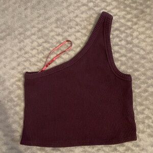 Purple one shoulder top